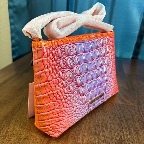 Brahmin NWT Lorelei - Daiquiri Ombre - Purple/Orange - VERY RARE - HTF - Picture 9 of 10